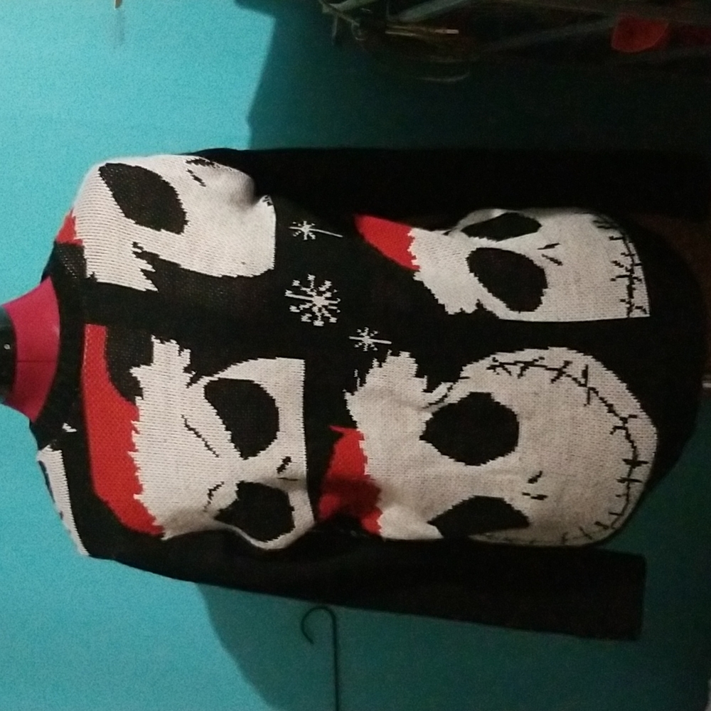 Nightmare before Christmas Jack faces unisex sweater holiday